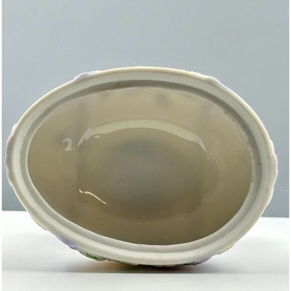 Vintage Lefton Ceramic Easter Egg with spring floral design - Picture 4 of 10